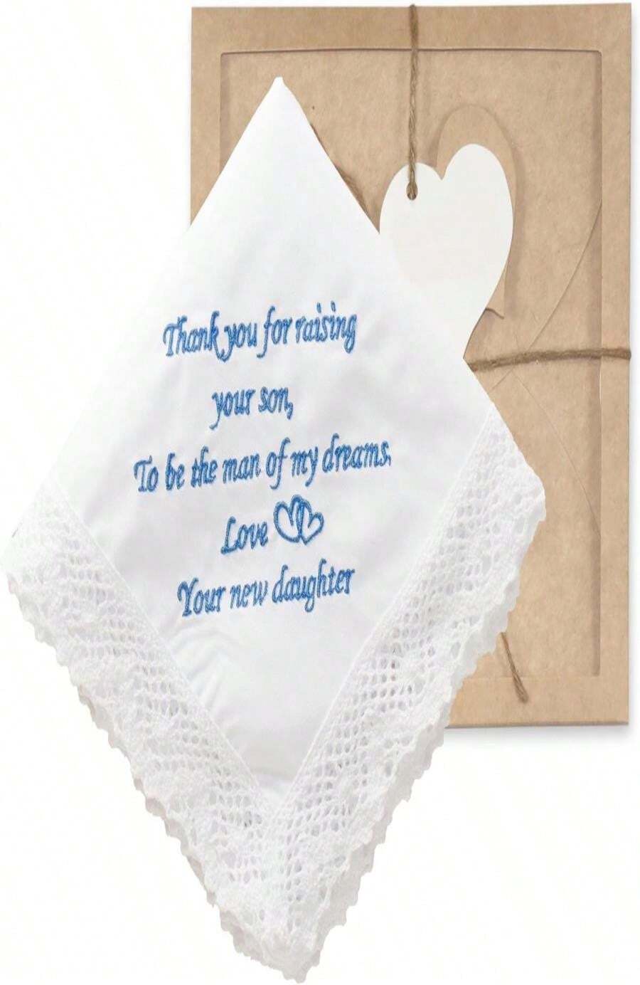 Wedding Handkerchief - Something Blue For Bride On Wedding Day - Bridal Weddings Hankie - ColorC - 查看 1