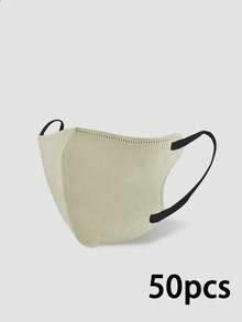 50pcs Disposable 3-Ply Thin Breathable Fashion Mixed Color Face Masks - Breathable & Comfortable, Unisex, Suitable For Outdoor Activities, Stylish & Lightweight Cloth Mask - Multicolor - View 9