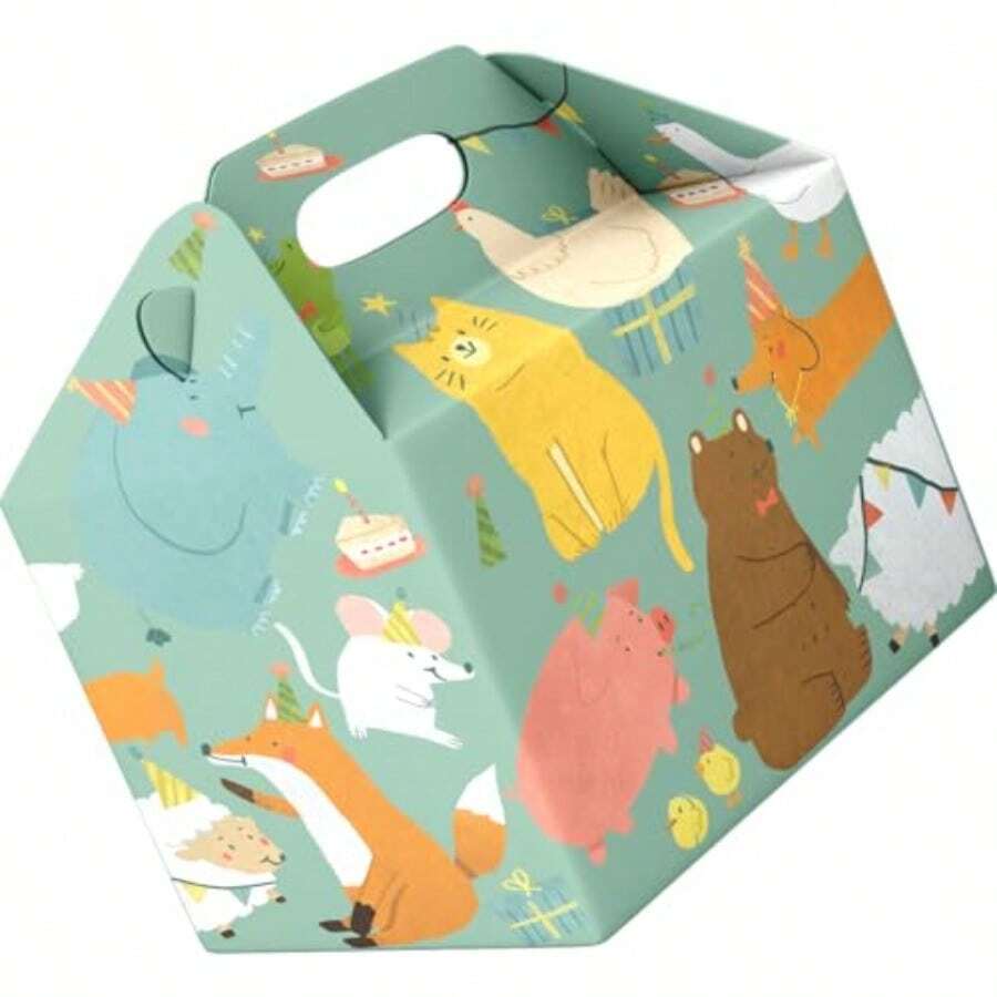 25 Cajas Lonchera Cartón Caple Lunchbox Comida Postre Dulce temátatica personalizada: CUMPLEAÑOS - como en la foto - Ver 1