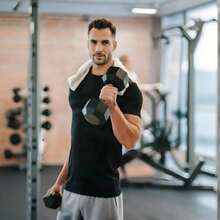 15 Lbs Hex Dumbbells With Rubber Coated, Hand Weights For Exercises And Fitness - 15 LBS (mới) - Xem 5