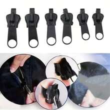 6 件/12 件/24 件多功能塑料轻质拉链头，2 个大号，2 个中号，2 个小号，服装、行李箱、床上用品、缝纫配件