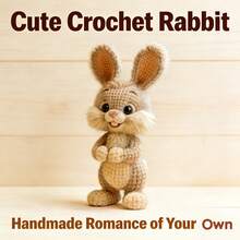 1 Set - Crochet Kit For Cute Rabbit, Suitable For Beginners, Easy To Learn - Includes All Necessary Crochet Materials - Includes Printed English Instruction Manual - Animal Crochet Kit For Beginners - Beautifully Packaged - Birthday Gift, Couple Gift, Holiday Gift, Creative Gift, Desktop Decor Gift - Cute Bunny - View 8