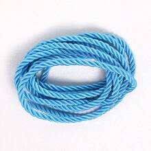 5 Yards 4mm Colorful 3-Strand Paracord, DIY Handmade Woven Rope For Hoodies, Pants, Crafts, Home Decor, Jewelry Making - Three-strand Rope - View 6