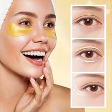 60 Pieces Of Unisex Adult Gold Eye Moisturizing Patches, Rich In Collagen And Hyaluronic Acid, Alcohol-Free, Suitable For All Skin Types, Making The Eye Area Look Noticeably Firmer - 60Pcs - View 6