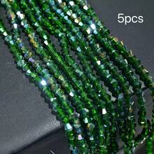 4mm Vibrant Faceted Glass Ball Beads | Sparkling Crystal Loose Beads | DIY Bracelet Necklace Phone Chain Jewelry Making Supplies | Handmade Craft Accessories - Spinel - View 28