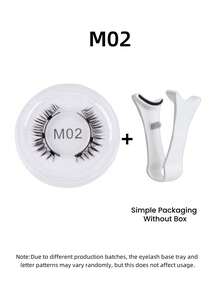 Set da 4 pezzi di eyeliner magnetico e ciglia magnetiche - Ciglia finte riutilizzabili dall'aspetto naturale, creano un effetto 3D allungante e arricciante, senza bisogno di colla, comodo da indossare, forte adesione magnetica, ciglia finte in mink da 5-11 mm, adatte per uso quotidiano, impermeabili, riutilizzabili, ideali per feste, appuntamenti e altro