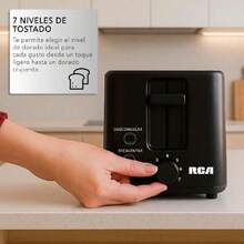 RC-T2 Tostador de Pan 2 Rebanadas, 7 Niveles, Función Descongelar y Recalentar, Bandeja Recolectora de Migas, Botón Detener, Ideal para Bagels y Pan Francés, 700 W, Negro.,38258084 - Tipo de Enchufe A Japonés (100V) - Ver 6