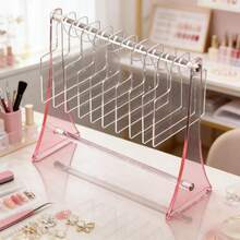 时尚亚克力指甲油展示架，带挂钩，透明指甲油样品展示板 - 彩色 - 查看 11