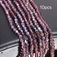 4mm Vibrant Faceted Glass Ball Beads | Sparkling Crystal Loose Beads | DIY Bracelet Necklace Phone Chain Jewelry Making Supplies | Handmade Craft Accessories - Spinel - View 74