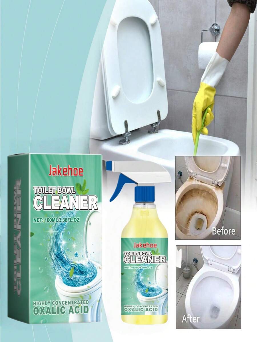 jakehoe 1 bouteille/100ml Nettoyant pour toilettes, agent de nettoyage moussant, élimine les taches et les odeurs, anti-éclaboussures, nettoyage de salle de bain et de toilettes, parfum agréable, meilleur cadeau pour les amis et la famille, modèle ancien ou nouveau envoyé au hasard