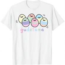 Drated Easter Egg  Shirt T-Shirt All Seasons,220g Pure Cotton Single-Sided Printed Crew Neck Short-Sleeved T-Shirt,Unisex Top,Base Layer - Màu 10 - Xem 1