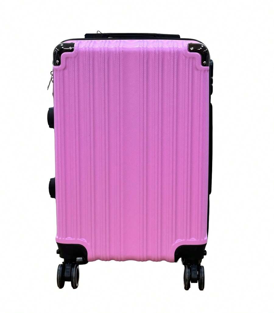 Maleta De Mano 20in Carry On 10kg Candado Ruedas 360° - Rosa brillante - Ver 1