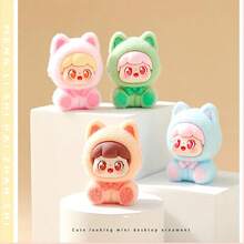 Mattel 5个/9个可爱植绒猫咪摆件 - 车内装饰、桌面迷你摆件、DIY桌面装饰、节日派对最佳小礼物 - 彩色 - 查看 5