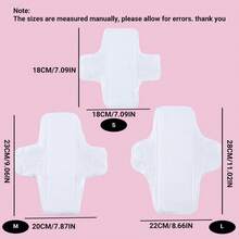 3 st läckagesäkra bindor - Dubbelsidig bomullsgasväv, mellanlager av mikrofiber - Omedelbar absorption och vattenlåsning - Dold spänne, anti-förskjutning, läckagesäker - Hudvänlig, andningsbar, återanvändbar, tvättbar