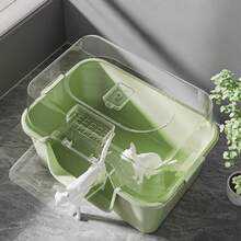 Detachable Cat Litter Box, Dual-Function Cat Litter Box - Half-Enclosed And Fully-Enclosed, Large Capacity, Anti-Splash And Odor-Proof, Suitable For Cats Of All Sizes - Multicolor - View 6