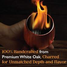 1pc Handmade Natural Wood Tea Cup - Reusable Ironwood Mug With Natural Grain, Cup Suitable For Tea, Herbal Drinks, & Use - Brown - View 6