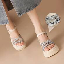 Women Platforms & Wedge Sandals - 黑色 - 查看 5