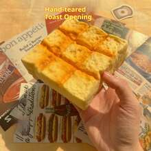 1个装 - 畅销黄油吐司慢回弹软胶玩具 - 柔软慢回弹减压指尖玩具，适合办公室和家庭使用 - 彩色 - 查看 10