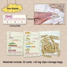 qixi 1 Set Interesting Measuring Ruler For Elementary School & Kindergarten, Math Paper Game Educational Toy, Intellectual Development Model - Multicolor - View 3