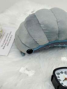 Gối nhồi bông hình con rết xám dễ thương 30cm/11.81inch, đồ chơi hình côn trùng Kawaii, hỗ trợ cổ và lưng, thích hợp cho phòng ngủ, ghế sofa, xe hơi. Món quà lý tưởng cho trẻ em, thanh thiếu niên và người lớn. - Màu Xám nhạt - Xem 5