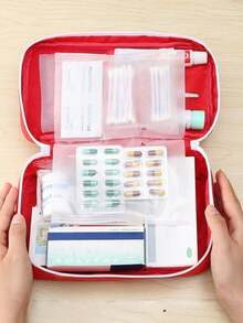 1pc Portable Epidemic Prevention Kit, Travel & Car Emergency Medical Bag, Home First Aid Kit - Multicolor - View 6