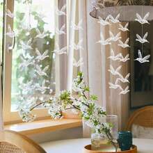 逼真鸟类悬挂装饰，可自行悬挂，适用于幼儿园、商场、卧室、派对、婚礼、情人节等各种场合。 - 無色 - 查看 4