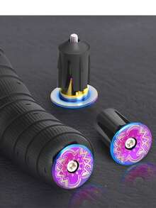 VXM 自行车把堵，铝合金彩色把堵，适用于山地车和公路车，骑行配件 - 彩色 - 查看 2