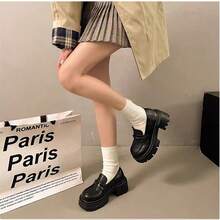 Women Loafers Shoes - 黑色 - 查看 4