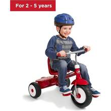 JCH-Radio Flyer Triciclo Clásico con Manija de Empuje Juguete al Aire Libre Peso Máximo 22 Kilogramos Recomendado para Niños de 2 a 5 Años Color Rojo - como en la foto - Ver 4