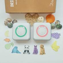 Mini Printer Compatible With IOS And Android, Wireless Mini Photo Printer Label Printer, Portable BT Mini Thermal Printer