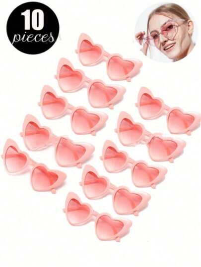 1 par de gafas con forma de corazón vintage de moda, gafas con forma de corazón de ojo de gato, adecuadas como regalos para novias, despedidas de soltera, bodas, favoritas de la fiesta nupcial, accesorios de moda, gafas con forma de corazón sin marco, gafas con forma de corazón divertidas para regalos de fiesta, regalos alegres de despedida de soltera y fiesta de boda para damas, adecuadas para vacaciones, aniversarios, uso general, gafas con forma de corazón sin marco de moda para el Día de San Valentín a granel - juguetes emocionantes para parejas