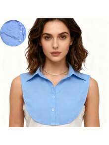 2pcs/1pc Detachable Dickey Collar For Women Shirt