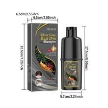 Hair Dye Shampoo | Fast-Acting Hair Dye, 6 Colors, Natural Plant & Herbal Extracts, 10-Minute Quick Color, Gray & White Hair Coverage, Gentle For All Hair Types, Women & Men, 100ml - 彩色 - 查看 8