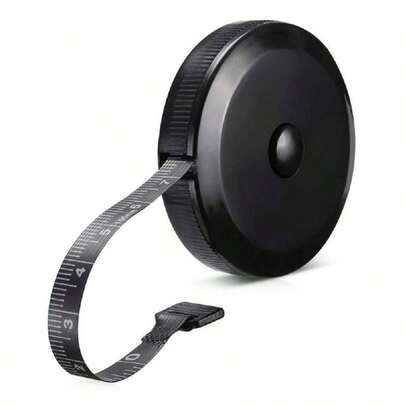 Soft Tape Measure Retractable Measuring Body Fabric Sewing Tailor Cloth Knitting Weight Loss Measurements Retractable Black Double Scales Rulers 1 Pack