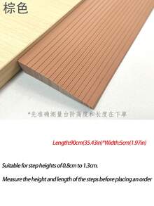 1pc 90cm X 5cm/7.5cm Multi-Purpose Threshold Ramp, Self-Adhesive Door Threshold Ramp, Anti-Slip, Suitable For Sweeping Robots, Shopping Carts, Bicycles, Wheelchairs - Ideal For Indoor Threshold Inclines