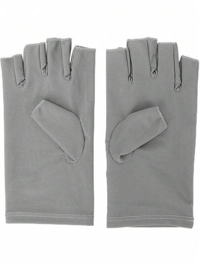 Guantes de Protección UV para Manicura, Guantes anti UV para Lámpara de Uñas Protegen las Manos de la Luz UV Guante para el Cuidado de la Piel de Arte de Uñas(Gris),38263530