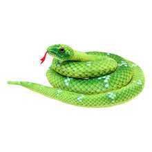 TendenciaVibora De Peluche Venenosa Verde Suave Juguete De 160cm Verde LimaCalidad premium - 1 - Ver 1