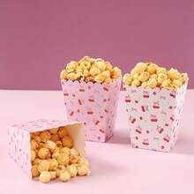 10pcs Pink Cherry Popcorn Boxes Fruit Theme Party Decorations For Birthdays, Weddings, Bridal Showers & Shower - High-Quality Paper Tableware For Festive Dining & Celebrations, Celebration Accessories | Paper Party Boxes, Popcorn Party Decorations - Multicolor - View 7