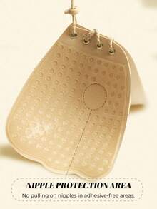 1pc/10pcs Invisible Lift Bra, Backless Strapless Invisible Bra, Reusable Skin-Friendly Waterproof Nipple Cover, Suitable For Women, Can Be Worn With Wedding/Party Dresses, Valentine's Day Gift - Multicolor - View 5