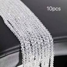 4mm Vibrant Faceted Glass Ball Beads | Sparkling Crystal Loose Beads | DIY Bracelet Necklace Phone Chain Jewelry Making Supplies | Handmade Craft Accessories - Spinel - View 83