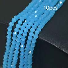 4mm Vibrant Faceted Glass Ball Beads | Sparkling Crystal Loose Beads | DIY Bracelet Necklace Phone Chain Jewelry Making Supplies | Handmade Craft Accessories - Spinel - View 44