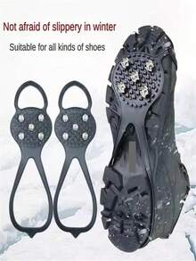 Universal 8-Peg/5-Peg Snow And Ice Climbing Traction Shoes With Anti-Slip Features, Suitable For Both Women And Men. Comfortable, These Shoes Are Perfect For Hiking, Skiing, Snowboarding, Snow Sports Equipment, Hiking Accessories. The Stable And Snug Design, High-Quality Construction, Include Shoe Ice Claws, Shoe Traction Nails, Hiking Accessories, Climbing Equipment, And Survival Supplies. - Multicolor - View 7