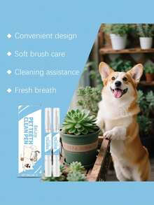 Pet Teeth Cleaning Pen, Cleans Teeth, Removes Stains, Reduces Oral Odor, Freshens Breath - Multicolor - View 3