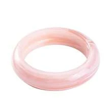 1Pc Women Acrylic Beacelet Fashion Asymmetrical Geometric Bangle Pink Series, For Ladies's Party, Valentine's Day Wedding And Daily Wear Jewelry - Style 1 - View 11