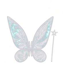 Aripi de zână pentru adulți, aripi de fluture pentru fete, aripi de înger, costume de zână pentru femei, cadouri de Halloween pentru petrecere (6 culori)