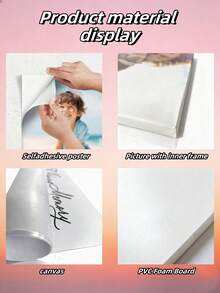 1pc Customized Children's Printed Canvas Poster, Upload Your Own Photo For Family, Pets, Wedding, Anniversary - Perfect For Home & Room Decor, Unique Gift For Easter, Graduation, Birthday Or Anniversary, Fast Delivery - Precious Keepsake For Family And Friends - Multicolor - View 10