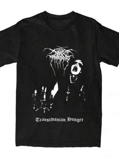 2026 Men Women T Shirt Darkthrone Transilvanian Hunger Vintage Pure Cotton Norwegian Black Metal Band T Shirt