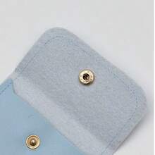 10 قطع أكياس مجوهرات جلد PU عالي الجودة بإغلاق بزر، أساليب عشوائية، أكياس تخزين هدايا للقلائد والخواتم والإكسسوارات