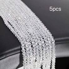 4mm Vibrant Faceted Glass Ball Beads | Sparkling Crystal Loose Beads | DIY Bracelet Necklace Phone Chain Jewelry Making Supplies | Handmade Craft Accessories - Spinel - View 12