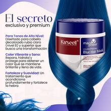 KARSEELL Intense Blue Pigment Hair Mask To Enhance Cool Tones, Neutralize Dull Shades, And Neutralize Warm Highlights. Professional Treatment That Adds Shine, Luminosity, And Softness. High-Purity Pigment For Uniform And Long-Lasting Results. Ideal For Blue, Black, Blue, Cool Brown, Or Color-Fading Hair. Creamy, Easy-To-Apply Formula That Moisturizes, Nourishes, Controls Frizz, And Improves Manageability, Leaving Hair Looser, Healthier, And With A Deep, Wash-Resistant Blue Tone. 500ml - Coconut - 查看 5